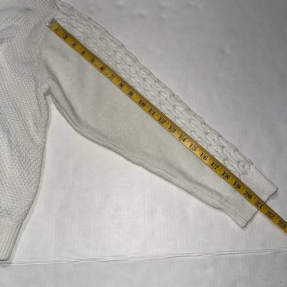 Urban Outfitters Womens M Sweater Cable Knit Fishermen Cozy Neutral Autumn Warm - Picture 6 of 10